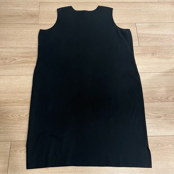 Ming Wang Acrylic Black Sleeveless Crew Neck Women’s Shift Dress Size 2X - Picture 6 of 6